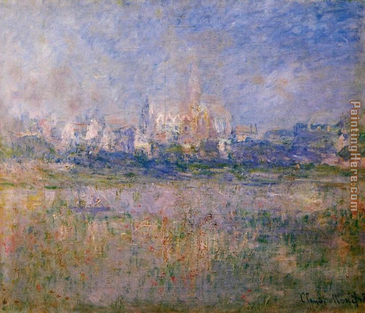Vetheuil in the Fog painting - Claude Monet Vetheuil in the Fog art painting